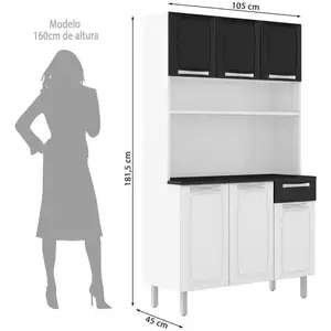 The Itatiaia Rose Kitchen Cabinet With Top 6 Main Sales Cabinet Kitchen - №3