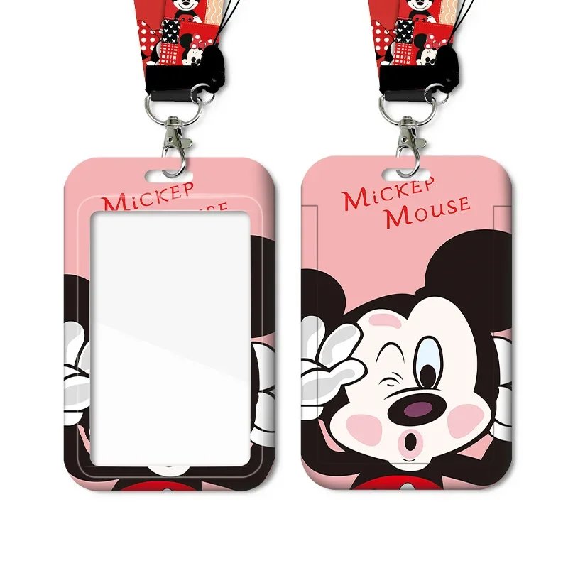 

Disney Mickey Girl Card Sleeve ABS Cute Bus Subway Student ID Storage Multi-functional Cartoon Protective Sleeve