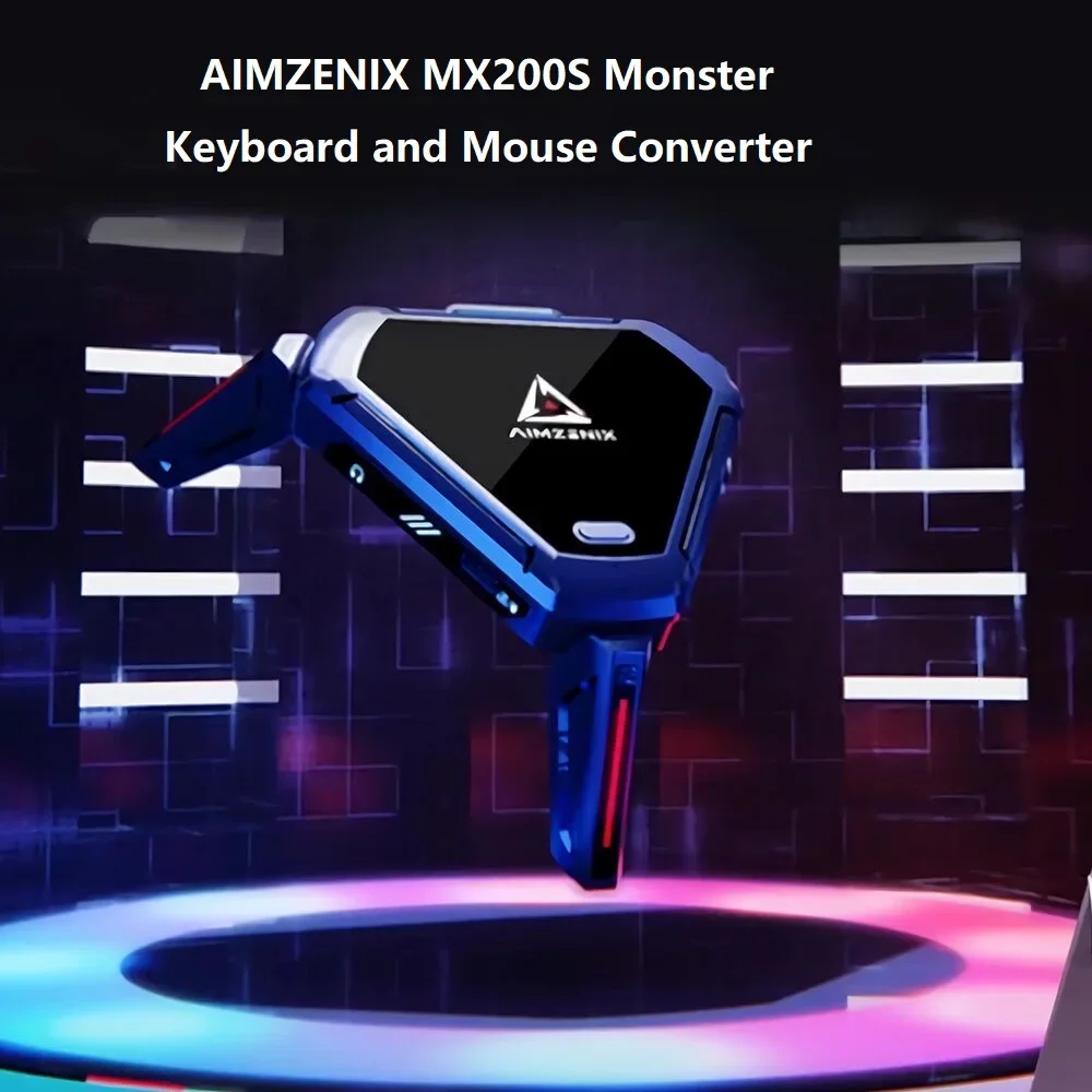 AIMZENIX AX600 MONSTER K&M Game Adapter for PS5, PS4, PC, Xbox Series X/S, Nintendo Switch Emulator Console Supports APP