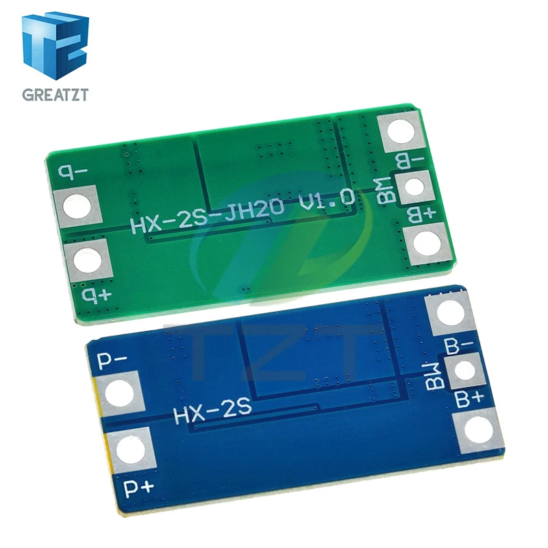 TZT BMS 2S 3.2V 3.7V 10A LiFePO4 / Lithium Battery Charge Protection Board 6.4V 7.2V 18650 32650 Battery Packs With Balance