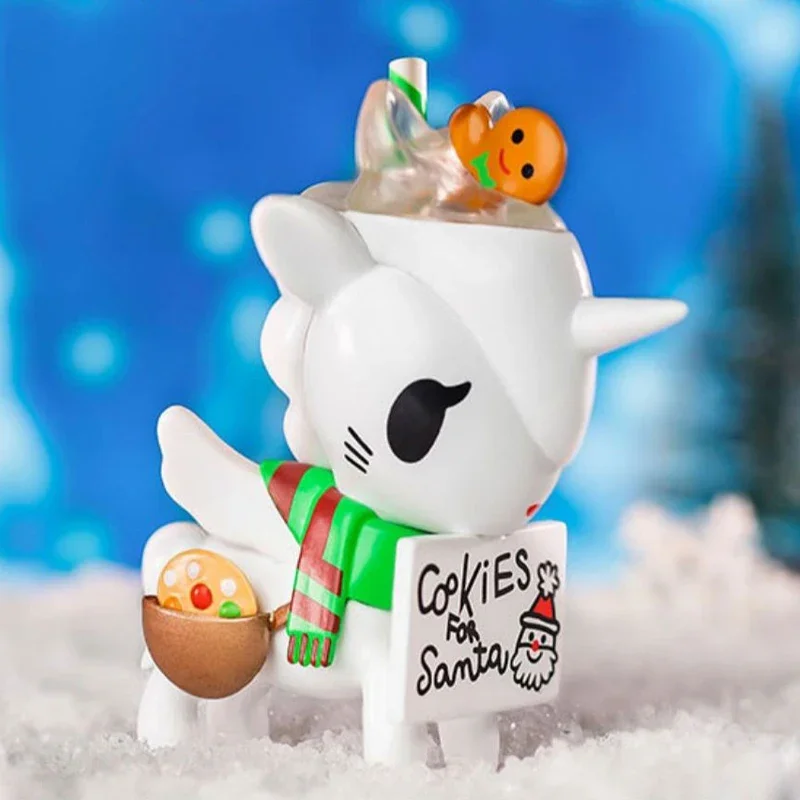 2022 Tokidoki Holiday Unicorno Blind Box Series 4 Happy Holiday Action Figure Designer Vinyl Figurine Xmas Decoration Festival