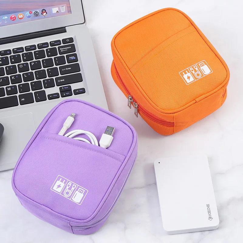 Large capacity shockproof data cable charger digital sundry sorting digital multi-function