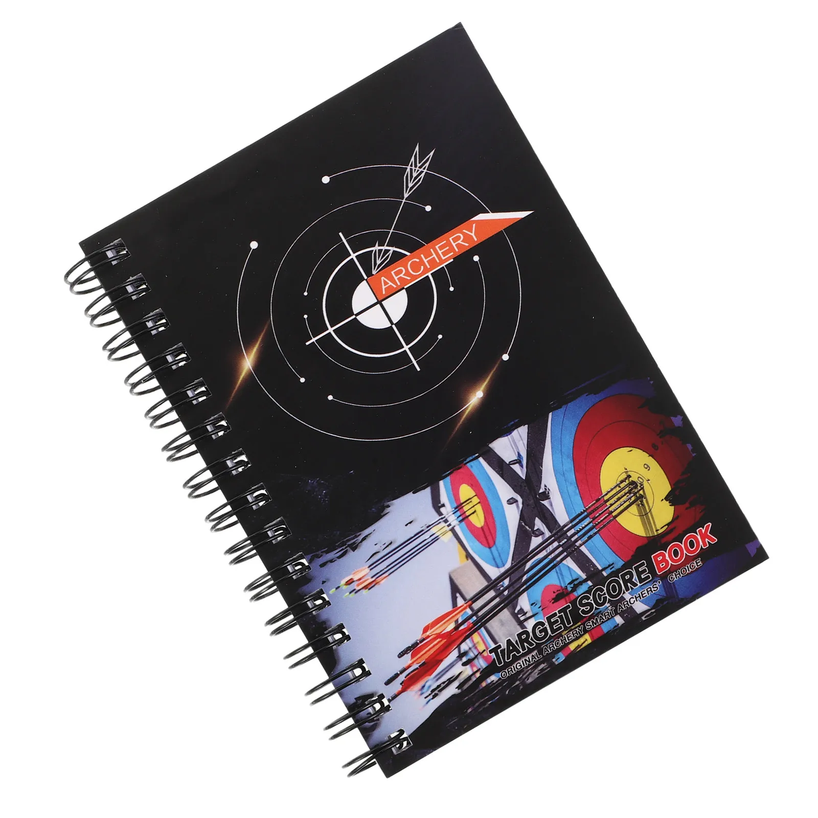 Archery Scorebook Spiral Bound Portable Archery Practice Journal Target Tracking Competition Score Cards Compound Bow Training
