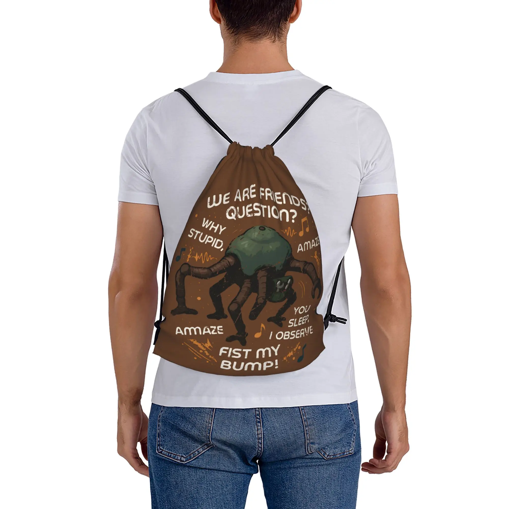 Project Hail Mary 9  Drawstring Bags Hiking Unisex Storage Organize Bundle Pocket Rope Bag