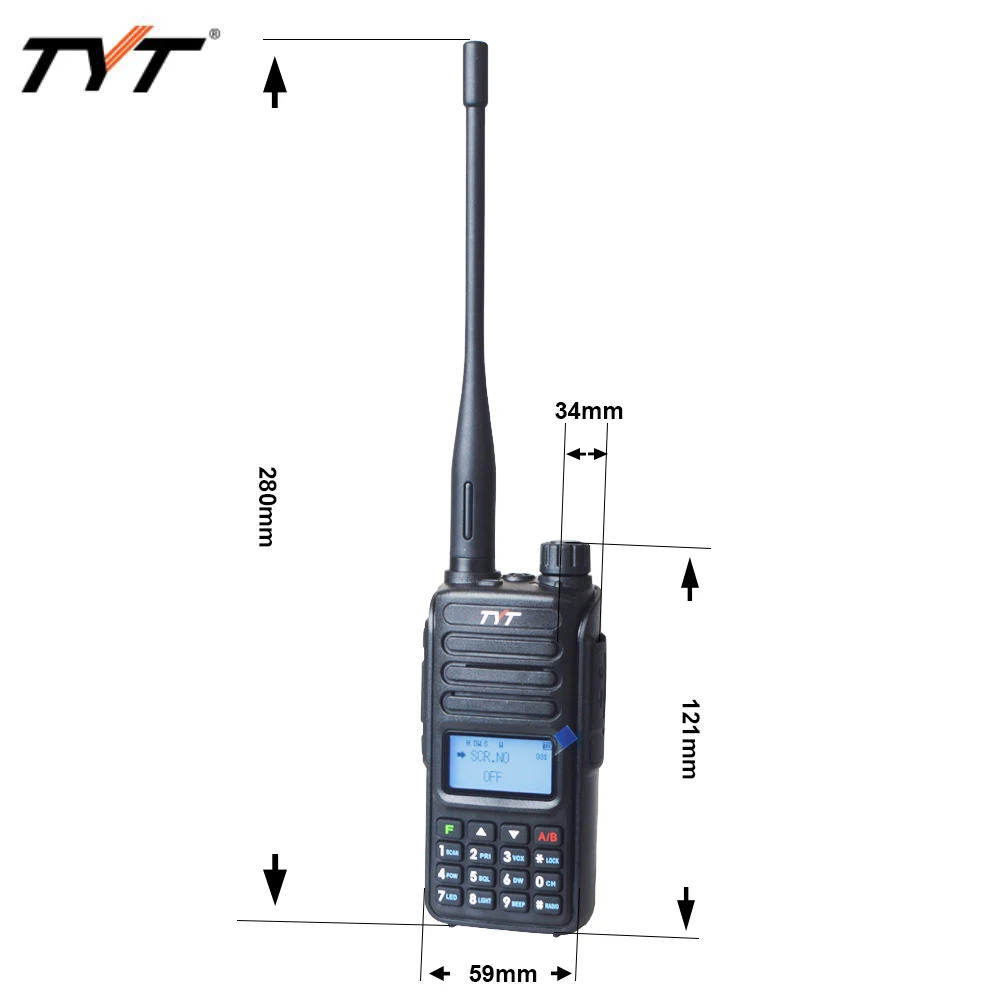 TYT TH-UV98 Analog Radio 10W  DualBand 136-174MHz&400-480MHz Portable Two Way Radio 3200mAh walkie talkie