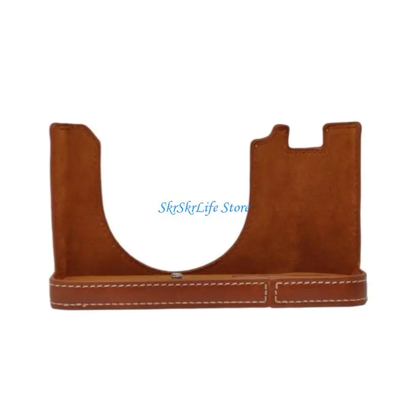 E65E AntiScratch Professional Camera Case Full Frame Protections Ergonomic Leather Design