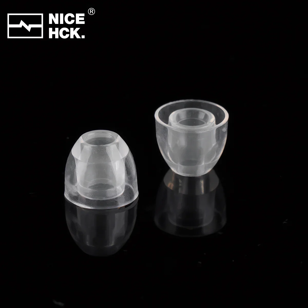 NiceHCK C03 Transparent Liquid Silicone Ear Tips Noise Isolating Soft Safe Eartips Earphone Accessories for NX8 Himalaya Davinci