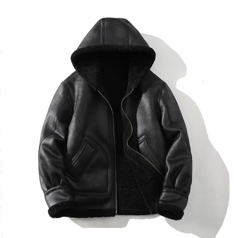 black hooded model
