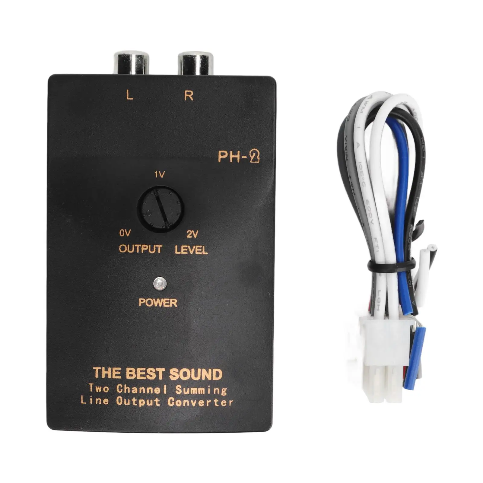 Car Audio Converter 2 Channel Excellent Signal Clarity Line Output Converter for vehicles