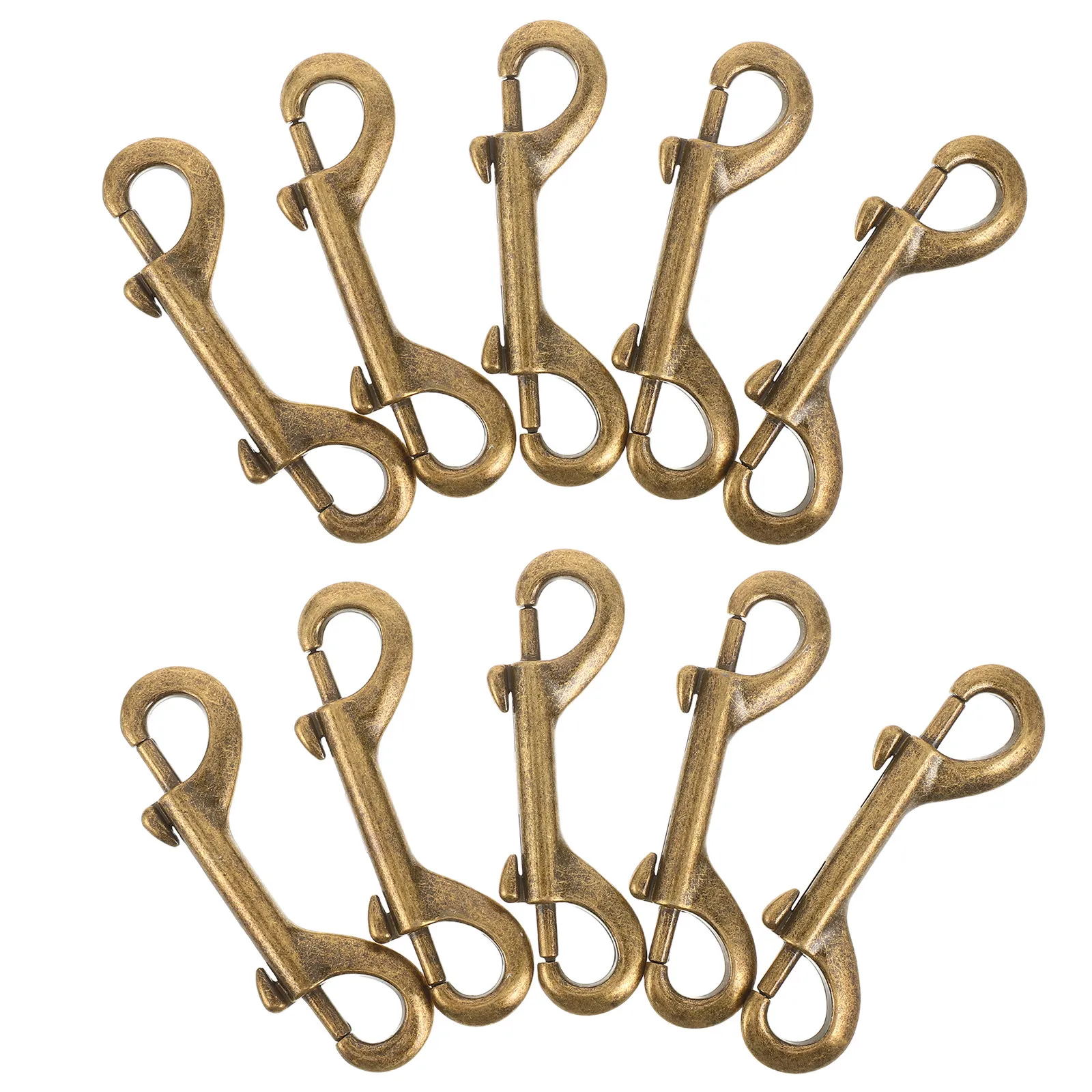 10pcs Double Ended Snaps 3.5 Inch Zinc Alloy Trigger Metal Clip Dog Leash Hardware Clip for Pet Collar Bag Strap Horse Bucket