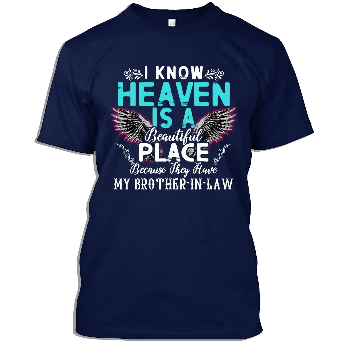 Family Memorial Tshirt Heaven Have My Brother in Law Sister  Gift T-Shirt for Men Women Graphic Y2K oversizedAnime Graphi