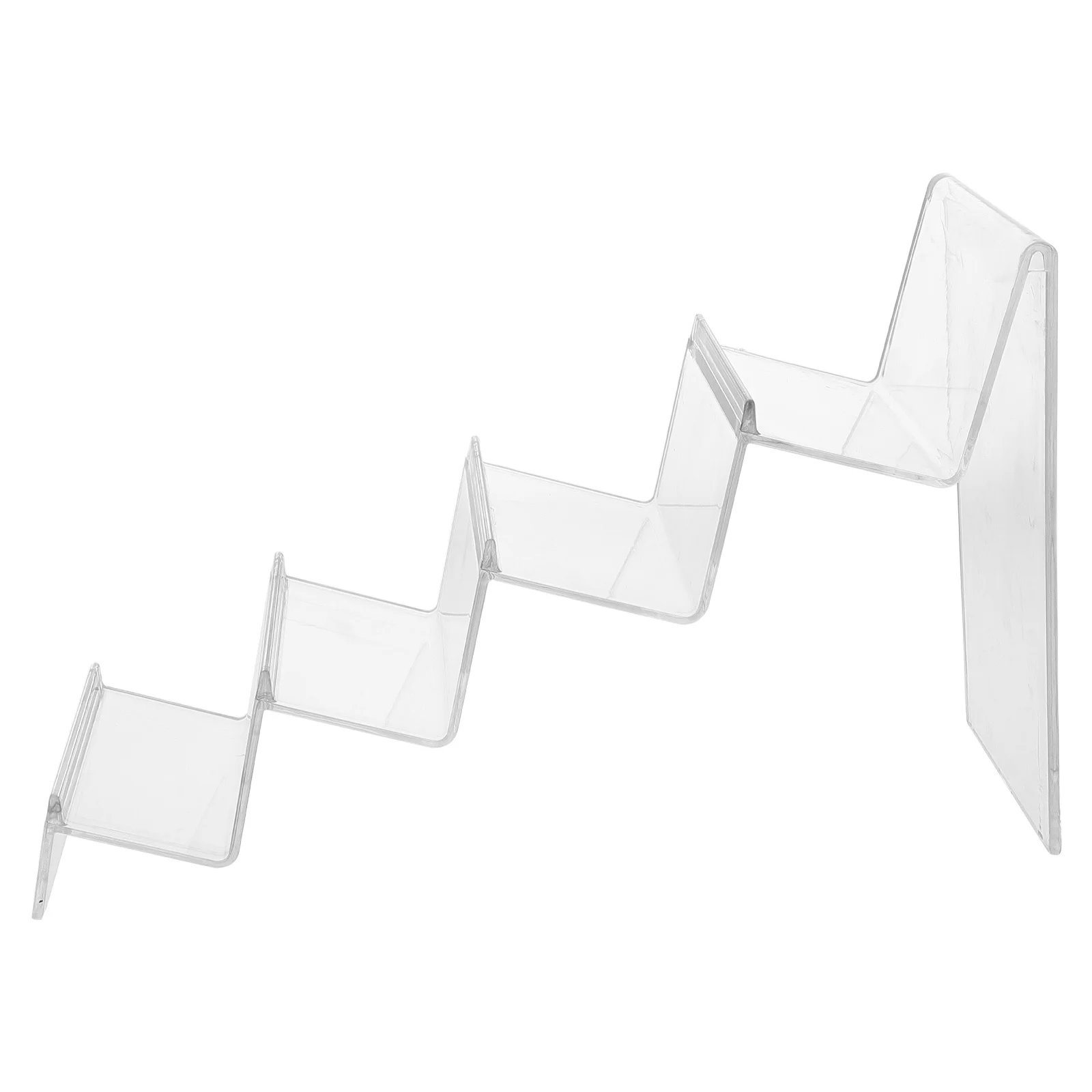 

Acrylic Display Stand Step Design High Transparency For Wallets Sunglasses Purse Organizer Retail Bag Holder Clear Riser