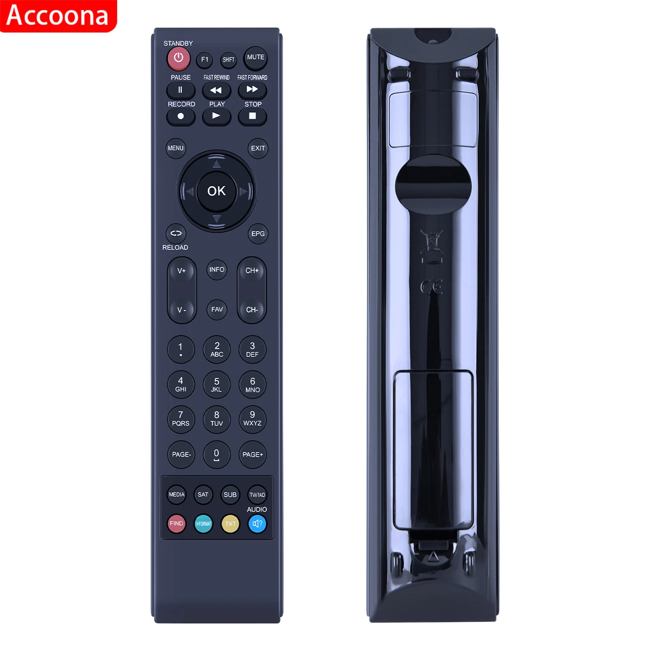 Remote control for AB CRYPTOBOX 500HD, 550HD, 625HD, 600HD, 650HD, 700HD, 750HD, 752HD mini