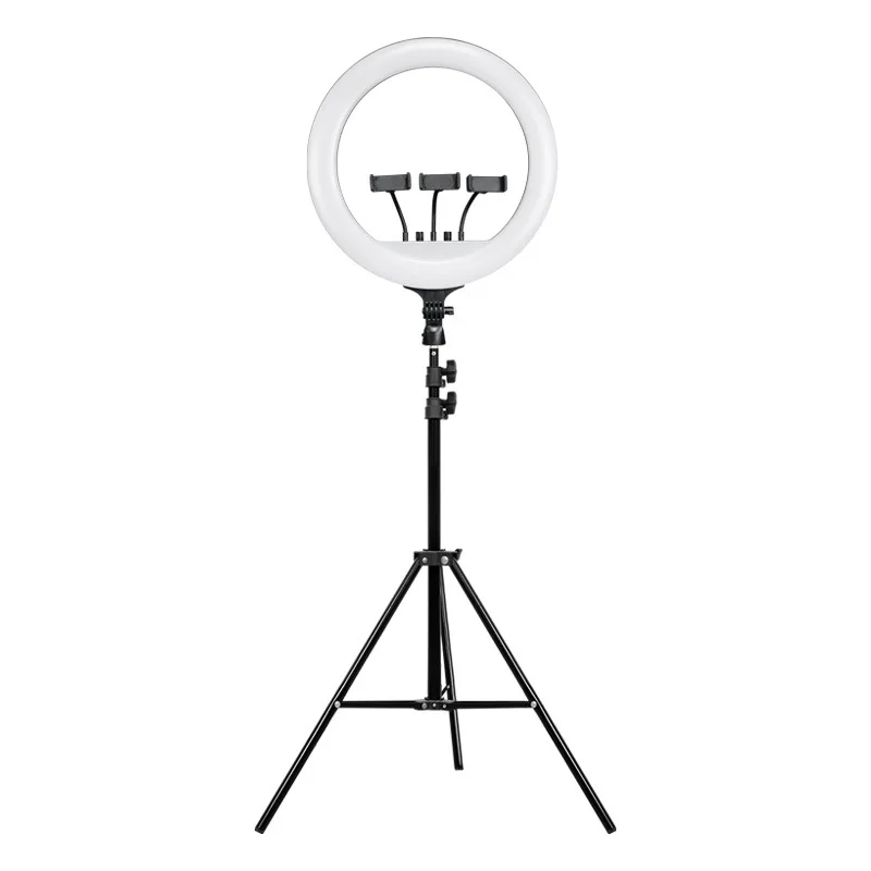 

18 inch Internet celebrity live streaming host beauty filling light three position mobile phone led ring light photography
