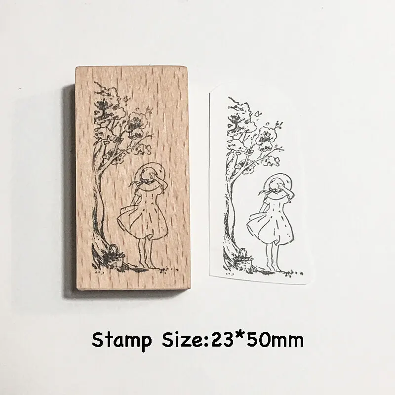 Timbre Scrapbooking En bois 10+ types Enfance Journalisation Album de coupures Tampons en caoutchouc