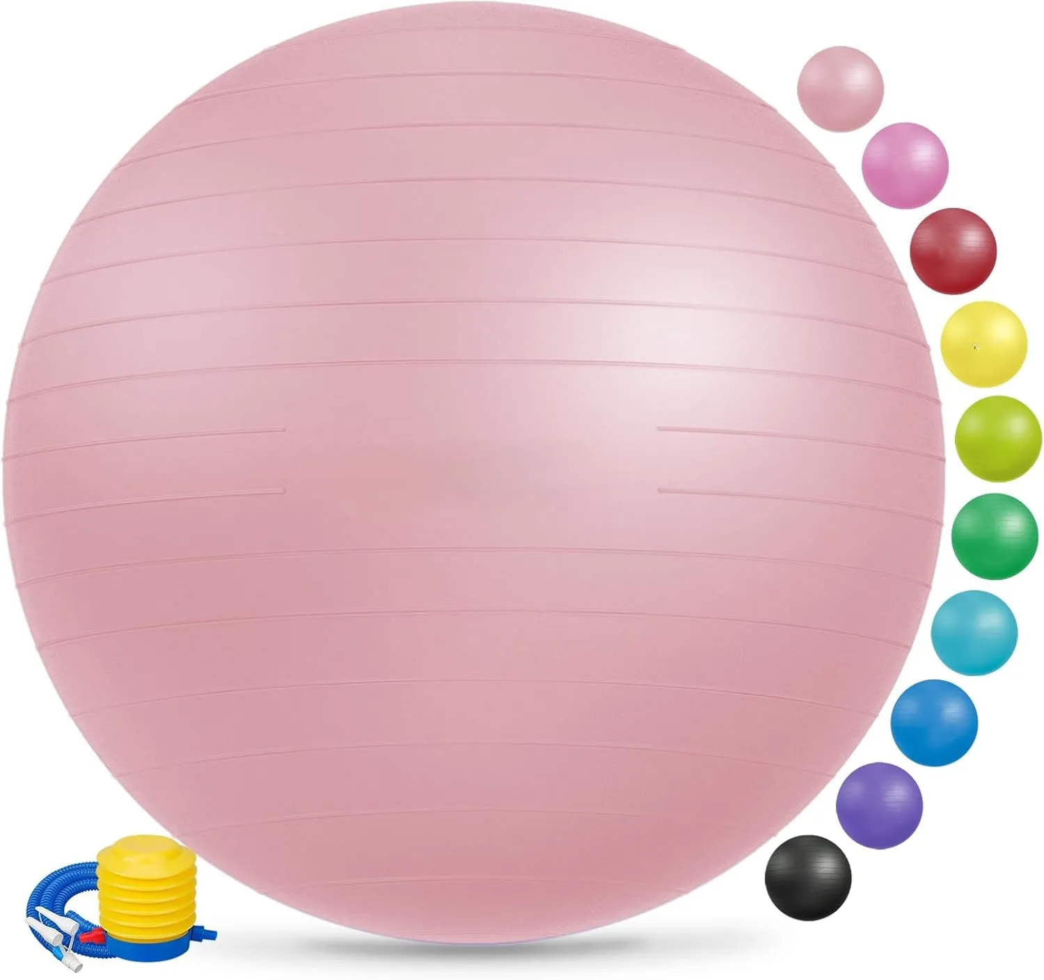 

High Quality PVC Gym Balls Non-Slip Fitness Yoga Pilates Exercise Balance Toning Yoga Ball Anti Burst Fitness Ball