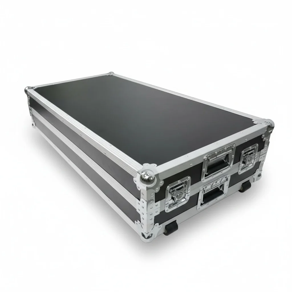 

Aluminum Flight Case, 1200x600x250mm Fireproof Road Case, Heavy Duty Equipment Case with Metal Corners, Storage Travel Case