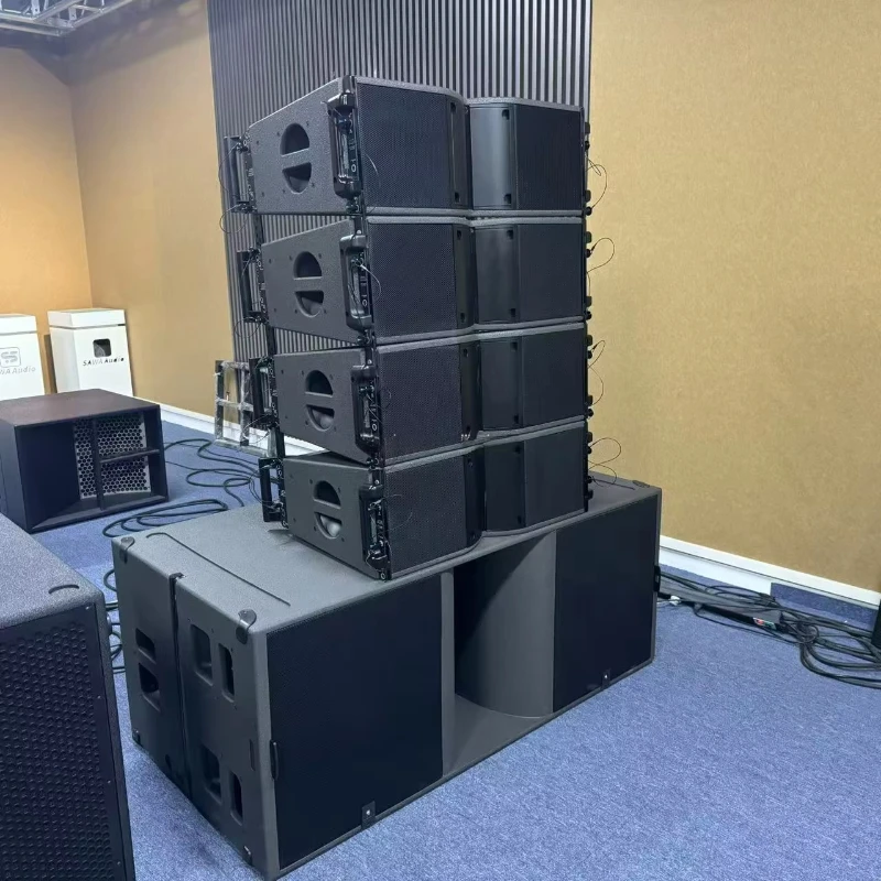 K208 Dual 8-inch Bidirectional Active Line Array Speakers DJ Sound System Stage Audio Equipment Passive Powered Speakers