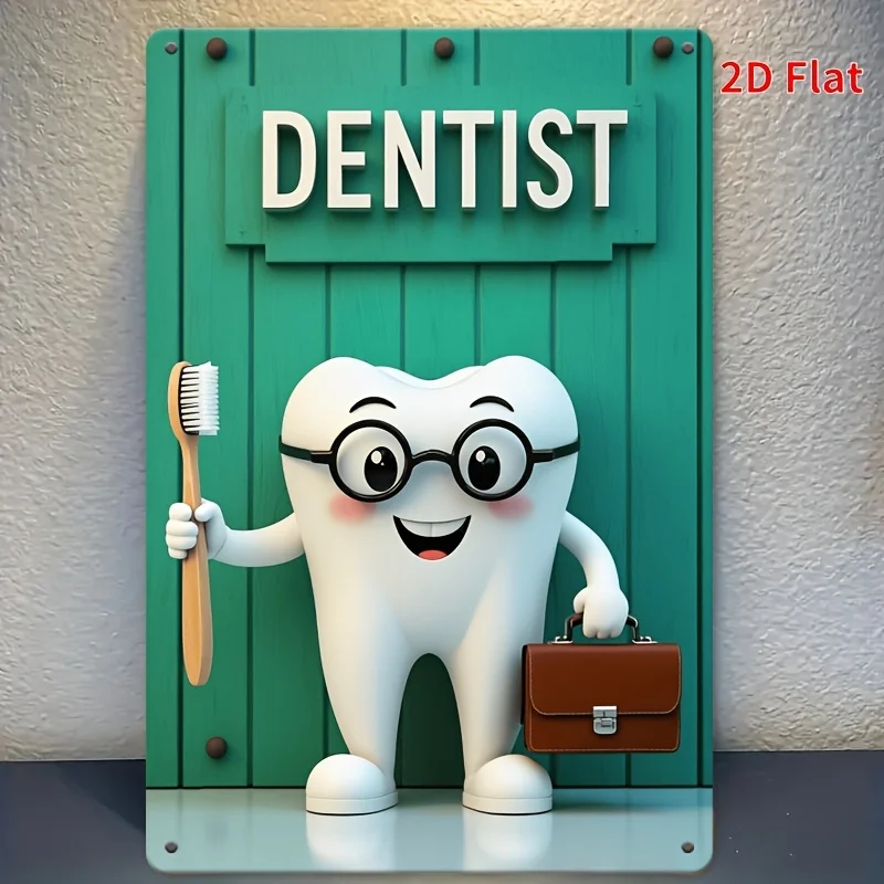 2026 Professional Dental Iron-on Painting, - Adorable Tooth Design for Decorating Clinics, Waiting Rooms, Bathrooms, Bedrooms,