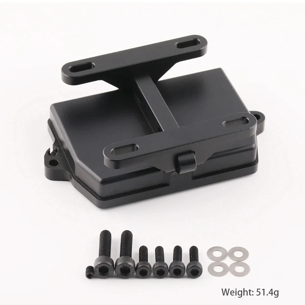 Cubierta de caja receptora con soporte de ajuste eléctrico para TRAXXAS 1:5 X-MAXX 6S/8S 1:6XRT Monster Truck piezas de mejora