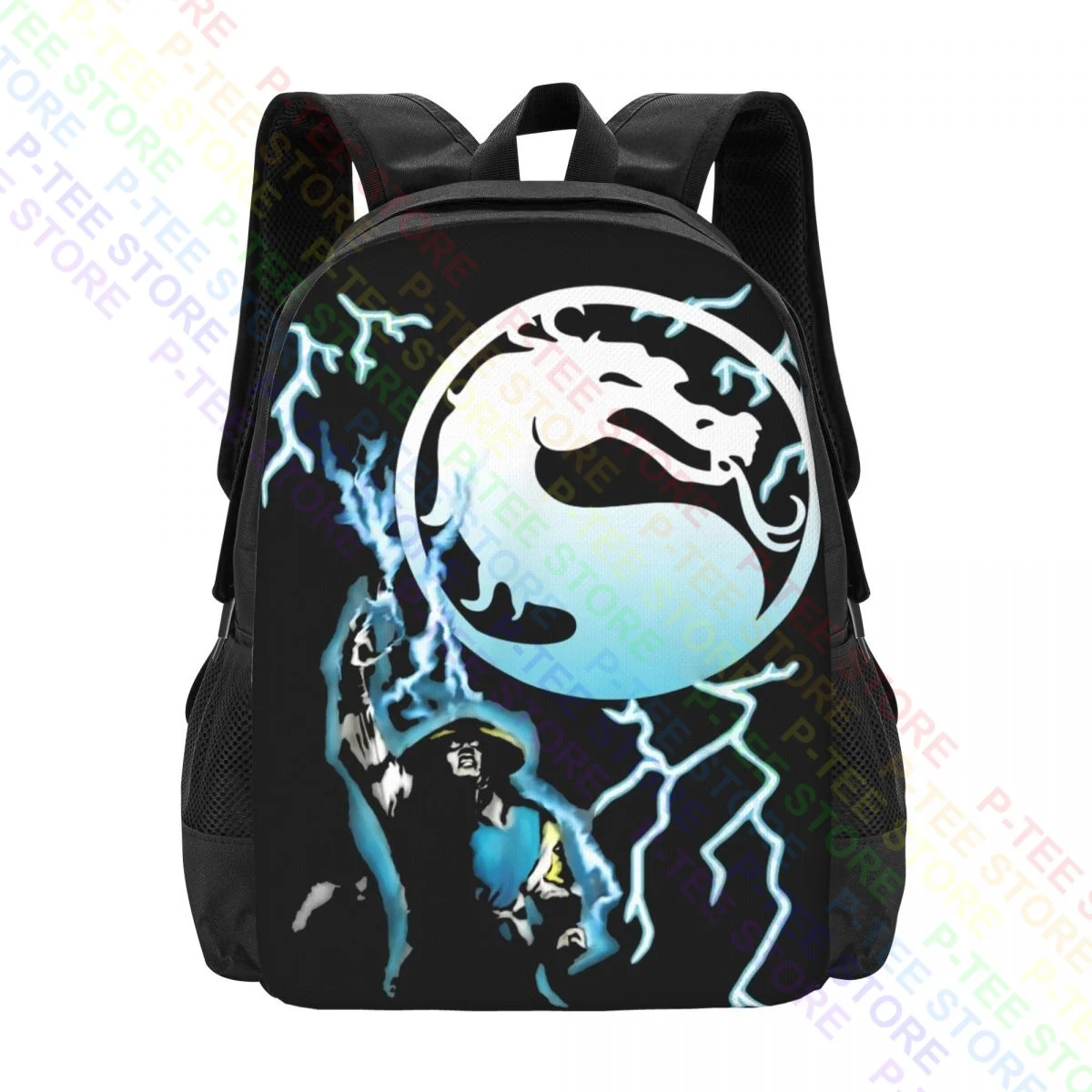 Mortal Kombat Raiden Licensed Comic Book Video GameBackpack Large Capacity Foldable Outdoor Running