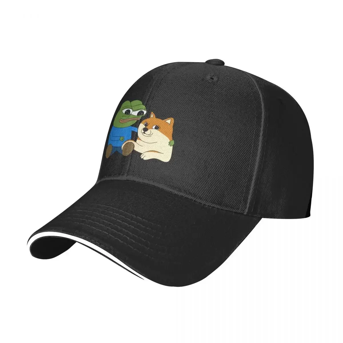 Peepo and Doge Best Frens Baseball Cap Military Tactical Cap Brand Man cap Mountaineering Caps For Men Women's