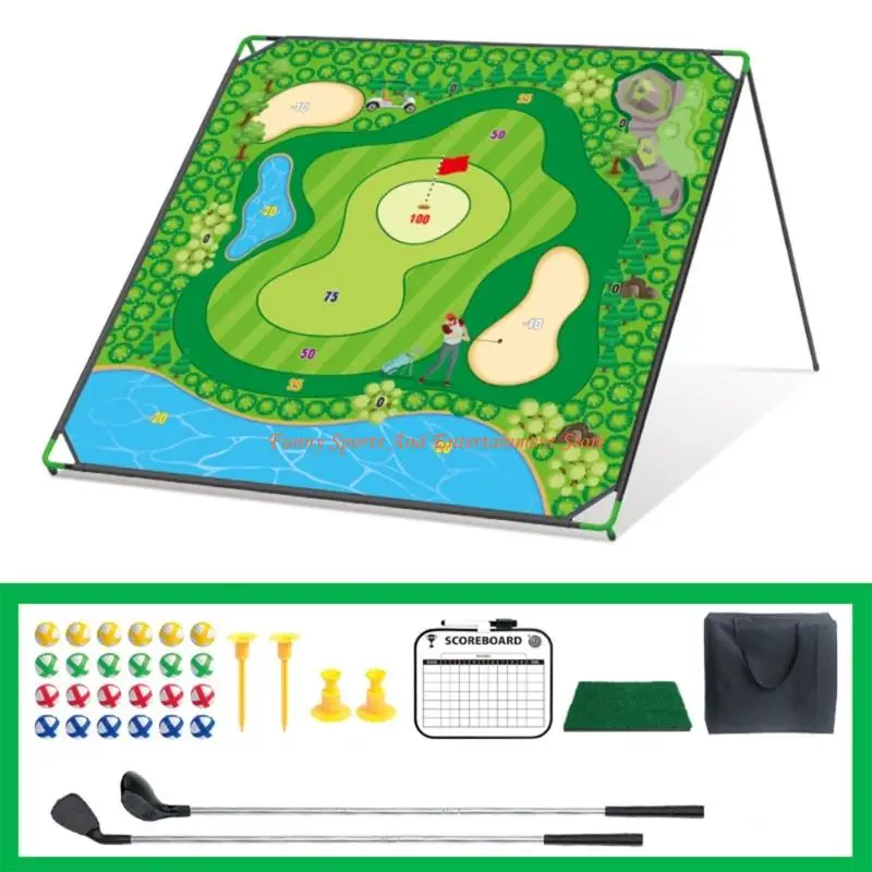 c4de-–-tapis-d'entrainement-jeu-golf-180cm-dote-technologie-balle-adhesive-texture-abs-pour-l'entrainement