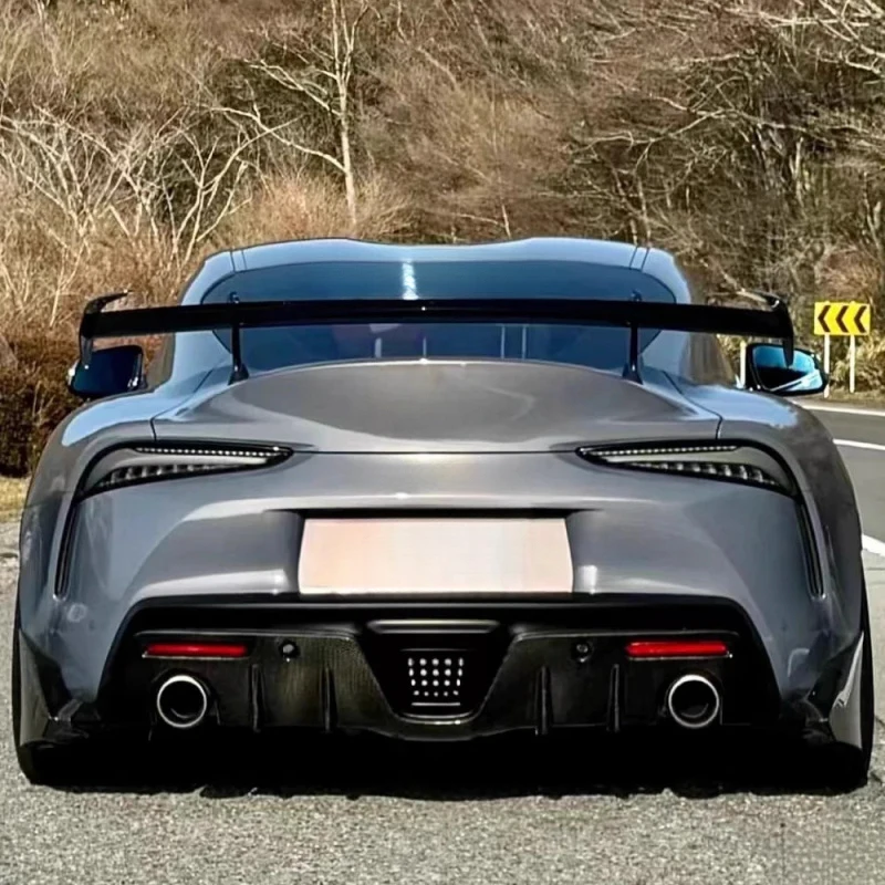 

Задний спойлер из карбона A90 с прозрачной окраской, спортивный стиль, простая установка