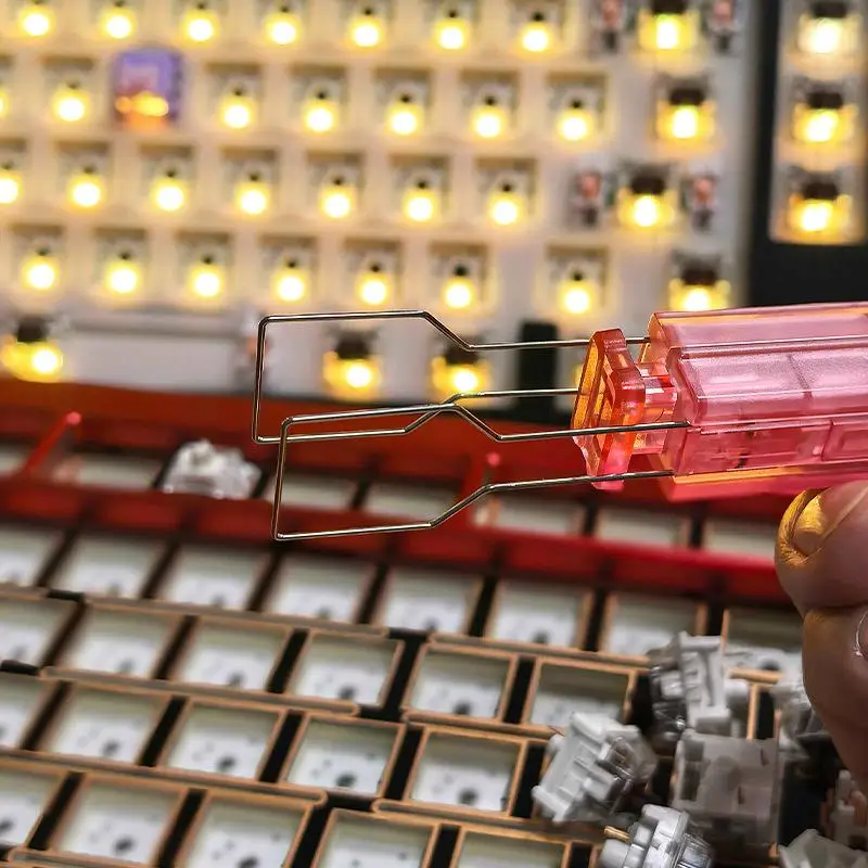1 قطعة مجتذب رمح ومفتاح مجتذب 2 في 1 لوحة المفاتيح الميكانيكية الساخن قابلة للتبديل Keycap رمح الجسم تفكيك أداة