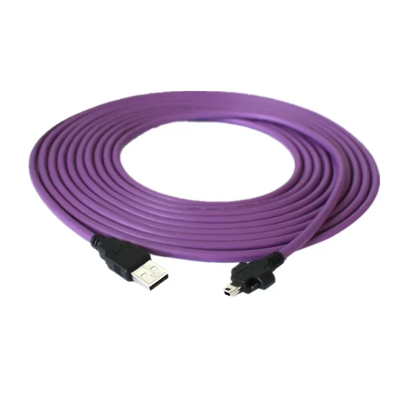 

MINI USB 5pin Screw Fixed To USB 2.0 A Male High Flexibility Tow Chain Industrial Camera Data Wire Machine Vision Matching Cable