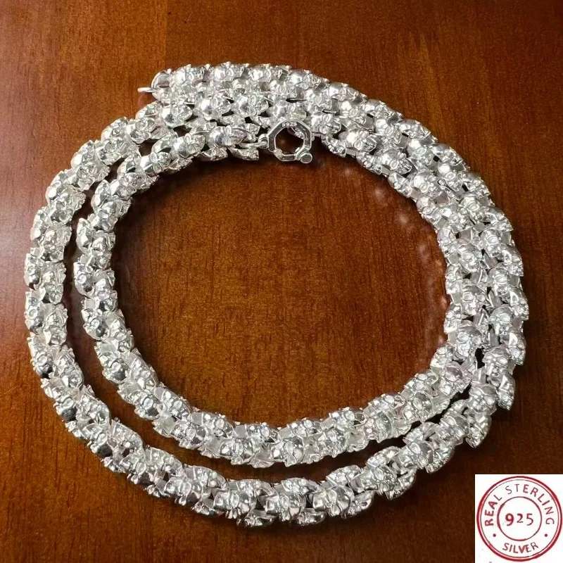 2026 New Chinese Vintage Tibetan Silver Skull Necklace, Protective Amulet Jewelry, Unique Fashion Unisex Gift for Men Women
