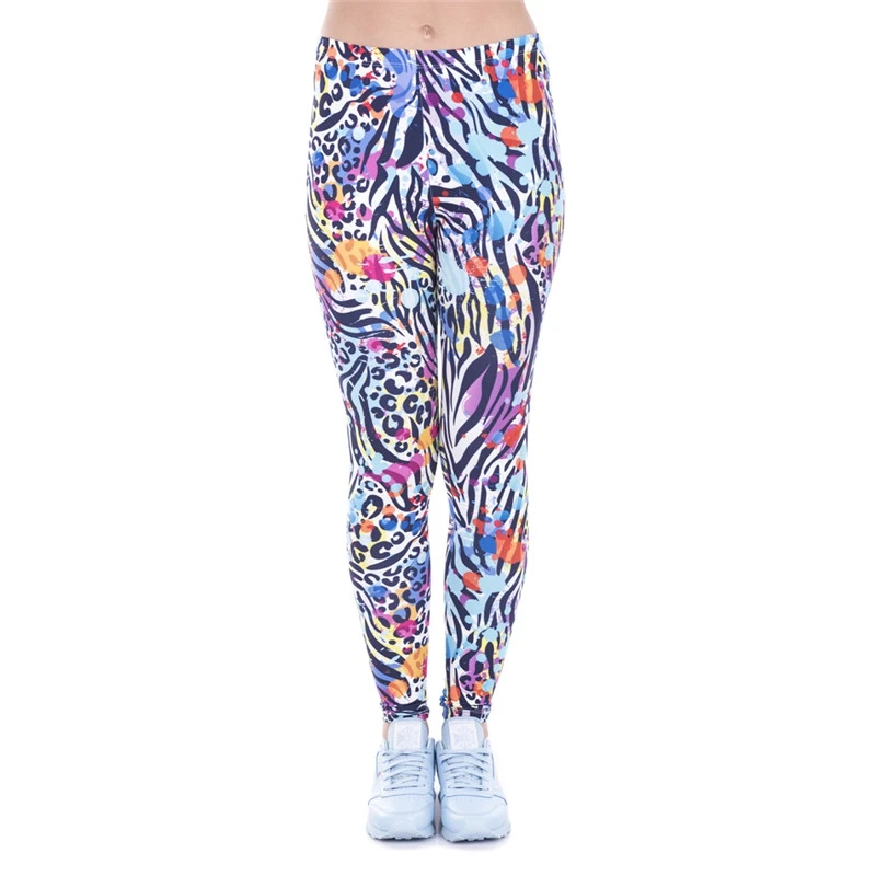 Deanfire Jaren 80 Leggings Artistieke Splash Print Boterachtige Zachte Rekbare Broek