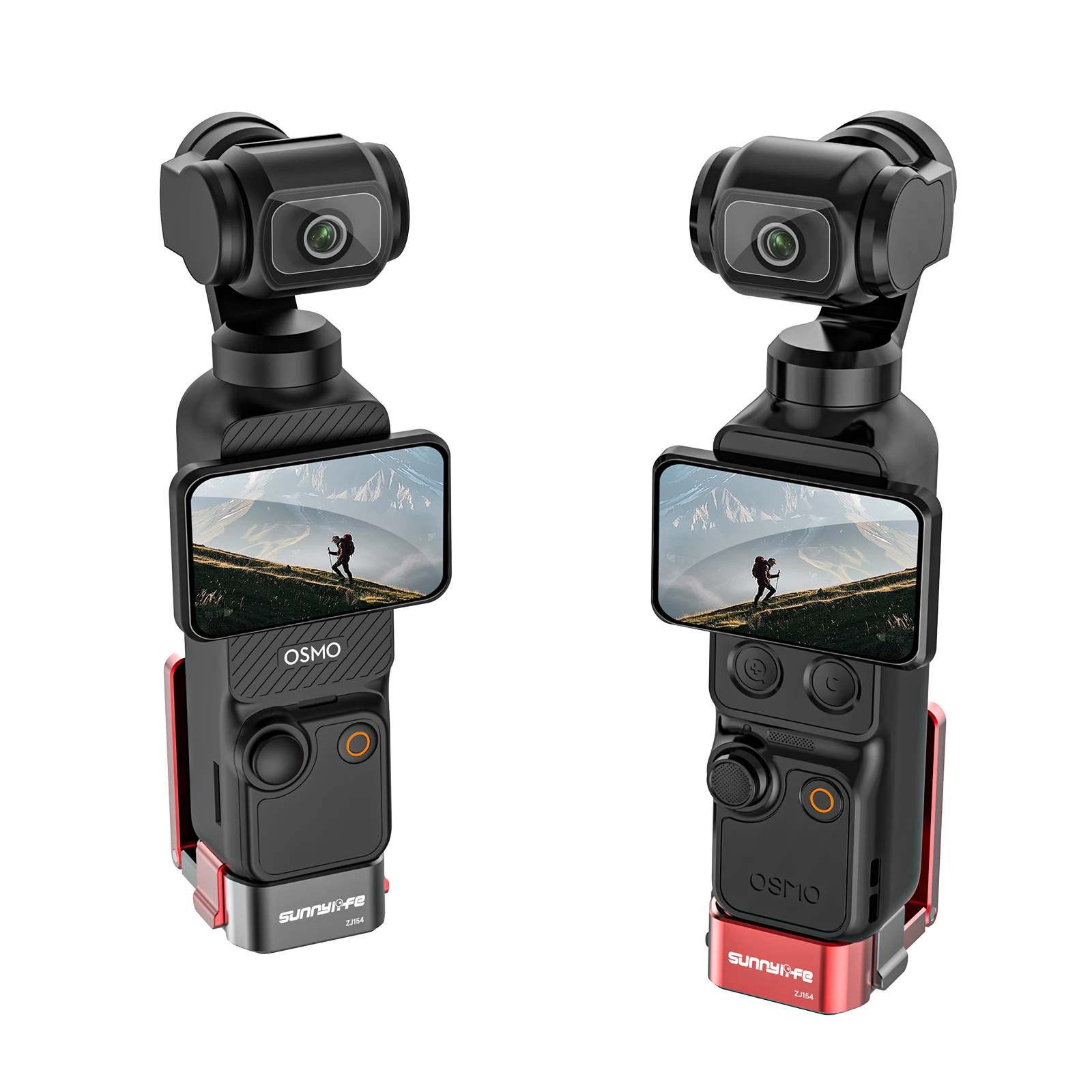 

Металлическое магнитное крепление для DJI OSMO Pocket 4/3, многофункциональная алюминиевая защитная рамка с креплением 1/4, защитный чехол-основание.