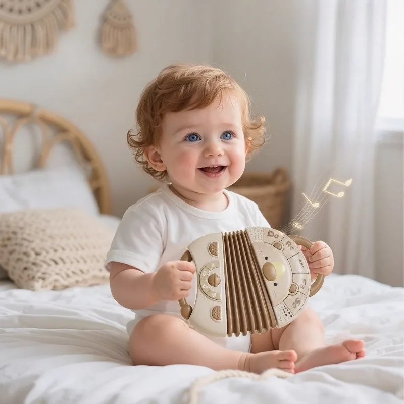 

Детские моделирующие музыкальный аккордеон, детские игрушки для маленьких детей, медведь, ручная работа, орган, раннее образование, образовательные