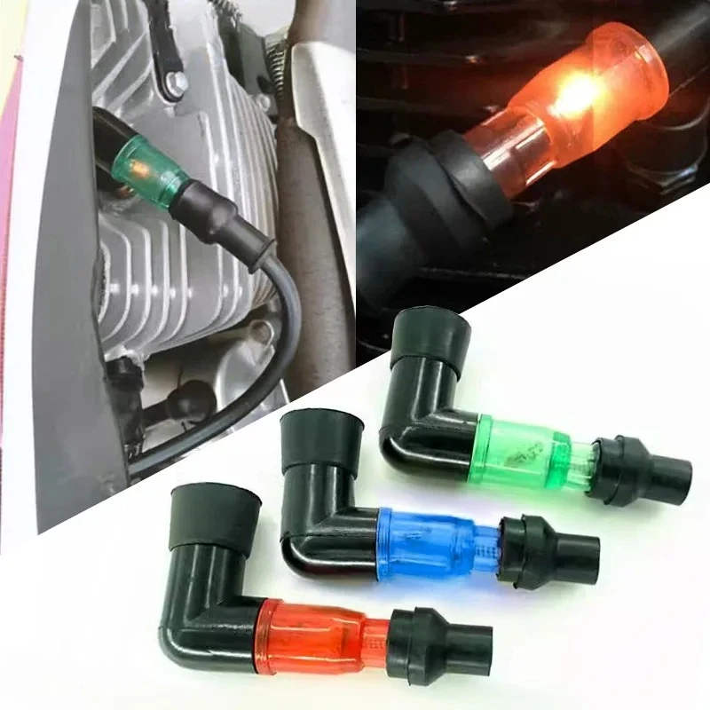 

Motorcycle Flash Spark Plug Cap Universall Motorcycle Ignition Spark Plug Cap 90Degree Flashing Spark Plug Cap For Moto