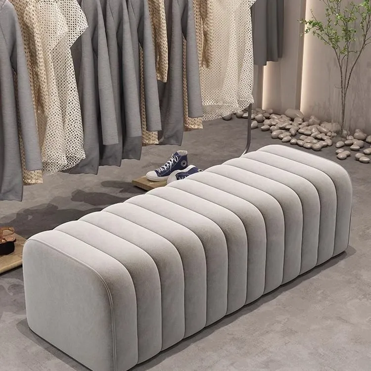 

Bedroom long toast shoe changing stool cloakroom clothing store