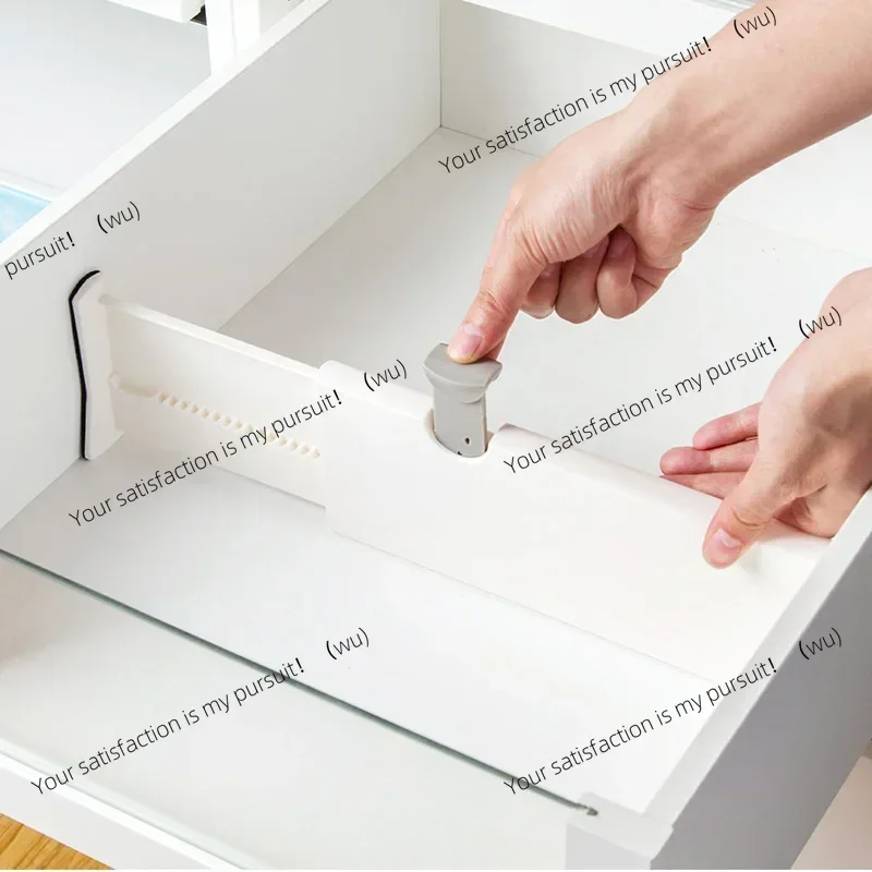 Drawer retractable adjustable baffle drawer organizer