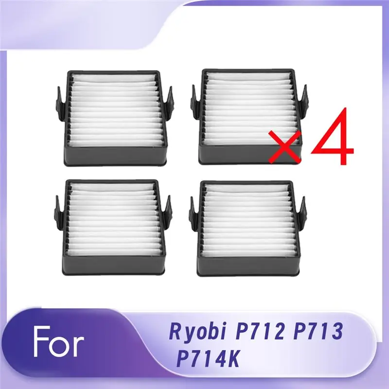 AT21-4 Pcs Cleaner Filter For Ryobi P712 P713 P714K Sweeping Robot Accessories Filter Cleaner Parts Replacement