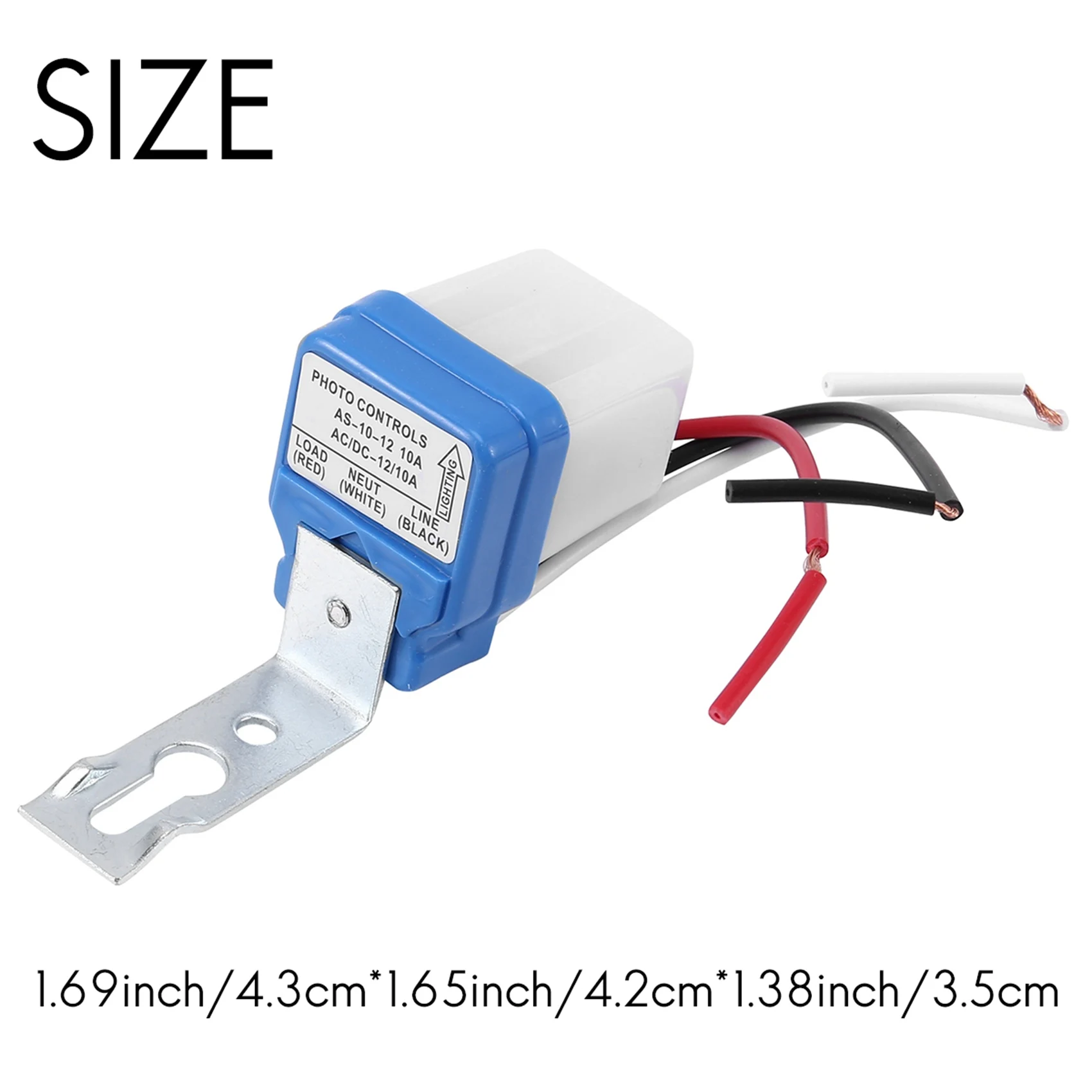 Interruptor de Sensor de luces de calle, luz de control automático, control de detección diurna y nocturna, brillante, campo de ciudad oscura, CA, CC, 12V