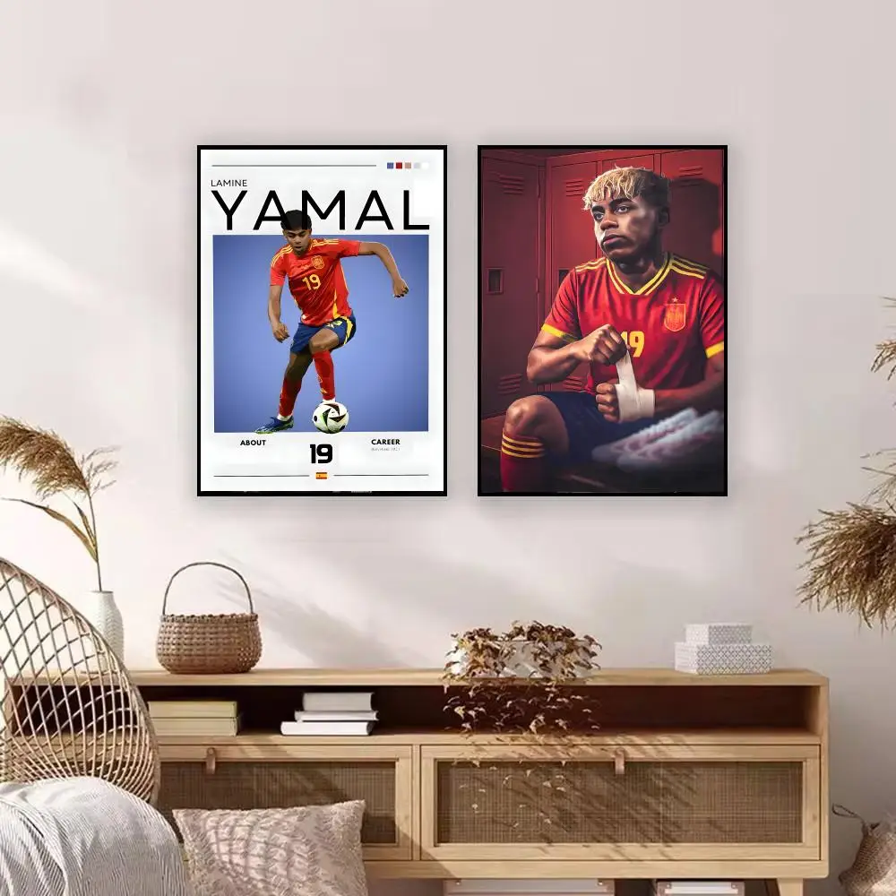 Athlete L-Lamine Yamal Poster Graffiti Art Posters, Chic Wall Decor for Home, Studio, Office & Coffee Shop