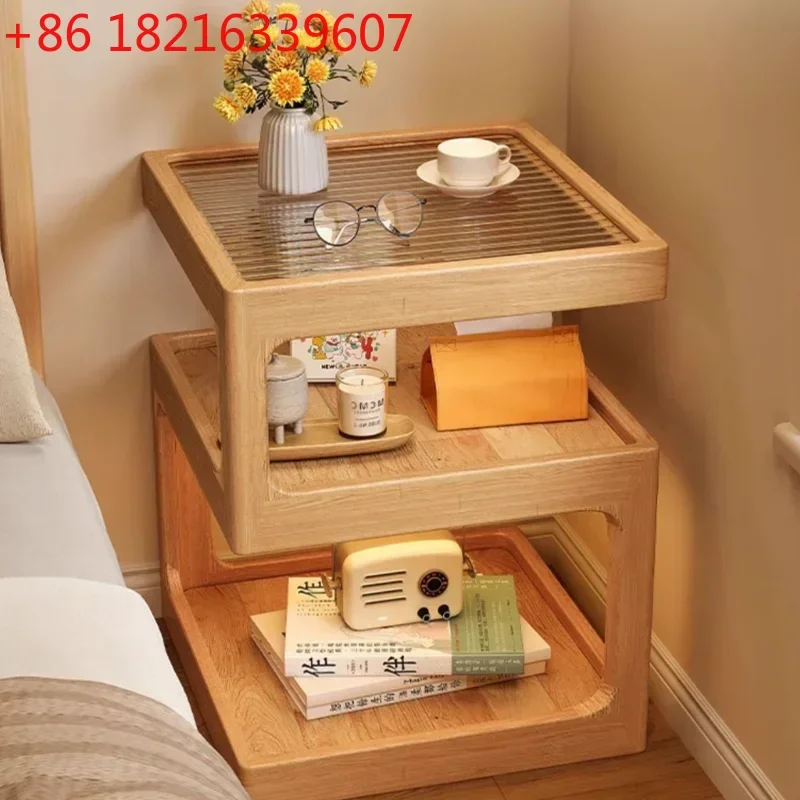 

TAO Bedside table solid wood small cabinet modern simple small household storage cabinet bedroom nightstand