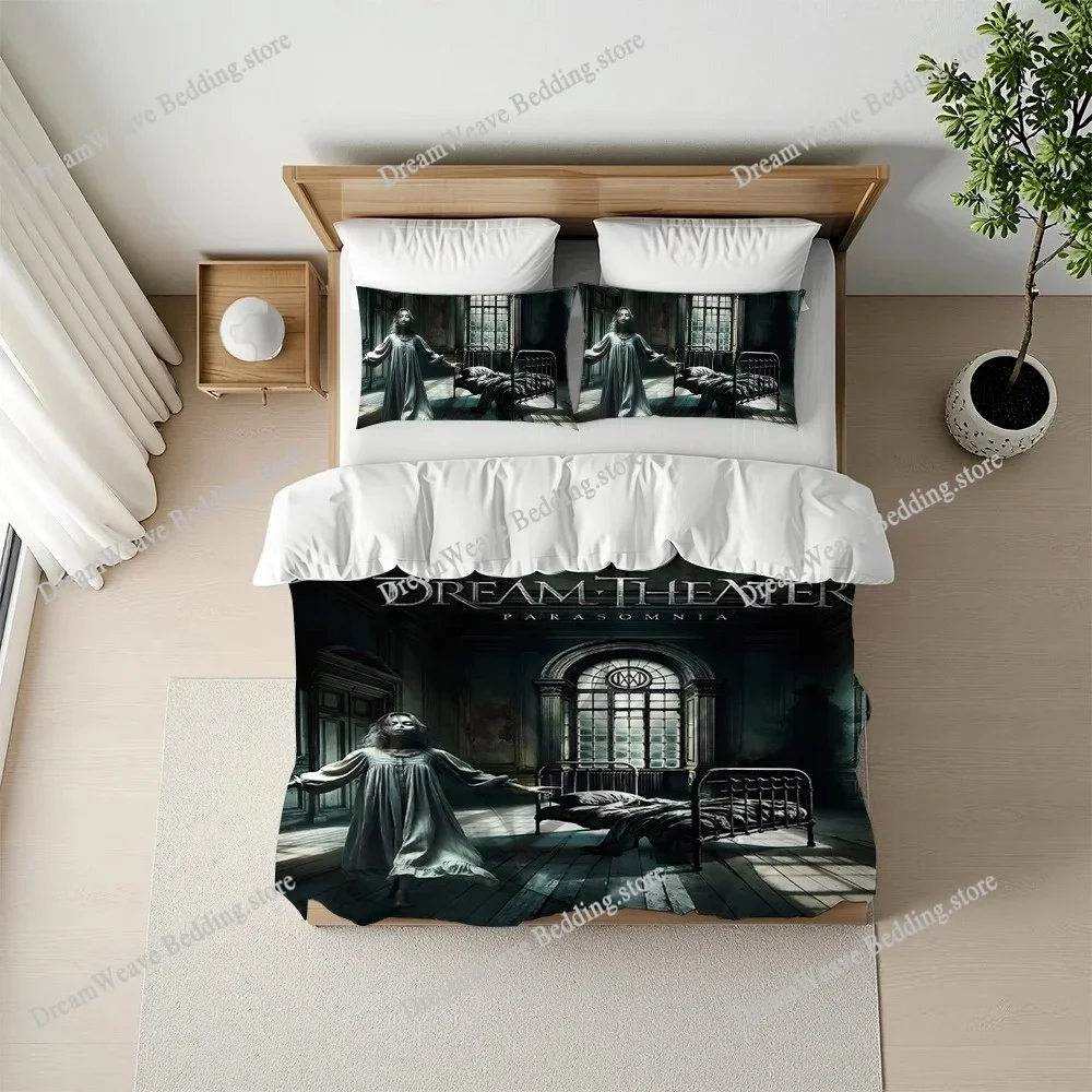 D-Dream Theater Band Duvet Cover Set Home Style Bedding Soft Laundry Cotton Bed Student Dormitory Gift