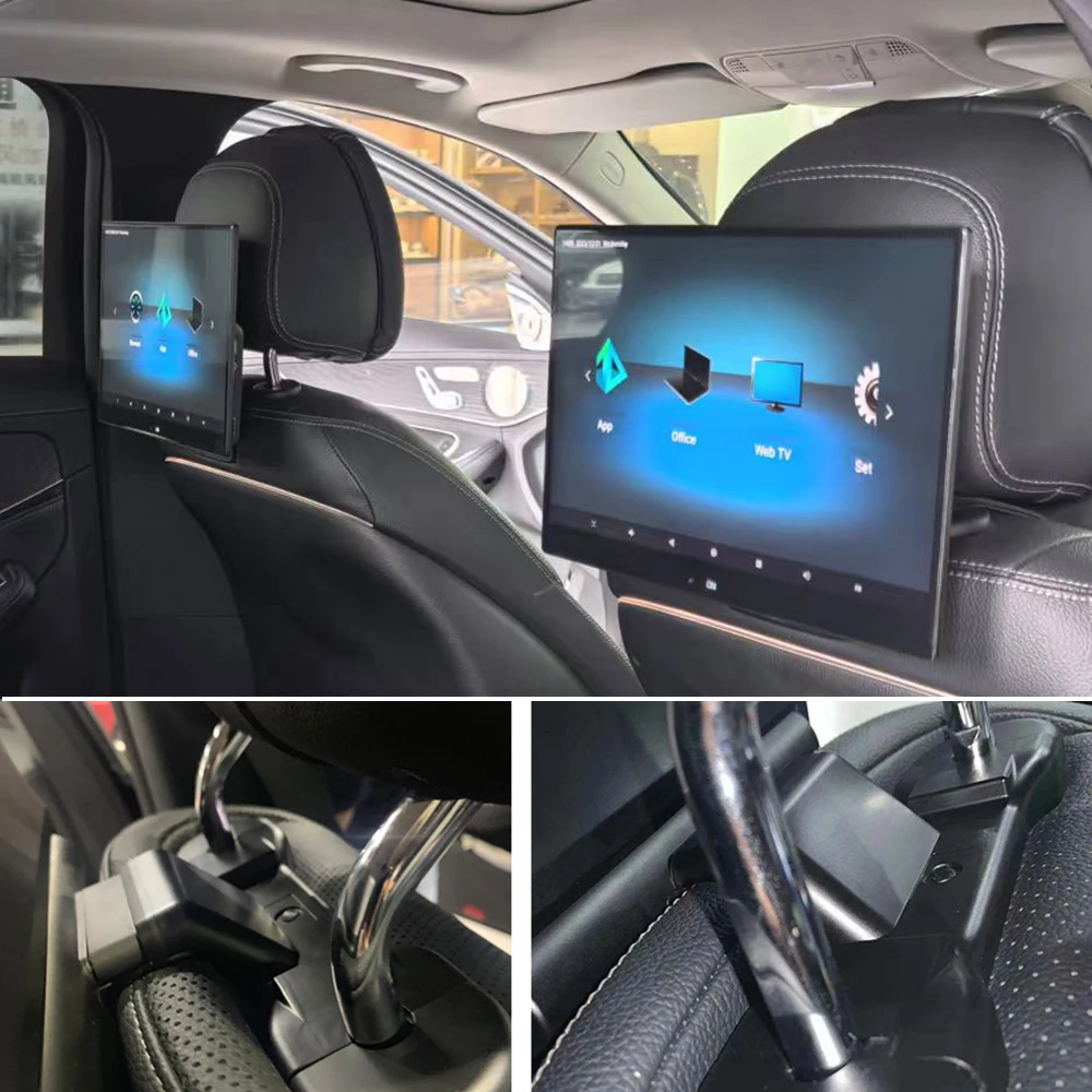

Car Headrest With Monitor Android 16 Rear Seat Entertainment System For Mercedes Benz GLS 400 450 580 WiFi 4K Touch Screen Video
