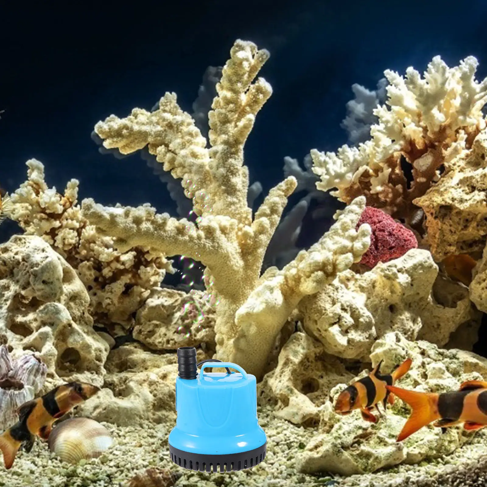 

Aquarium Bottom Suction Pump Submersible Water Pump Filter for Fish Tank Pond Fountain Quiet Circulating Oxygen Supply Eu Plug