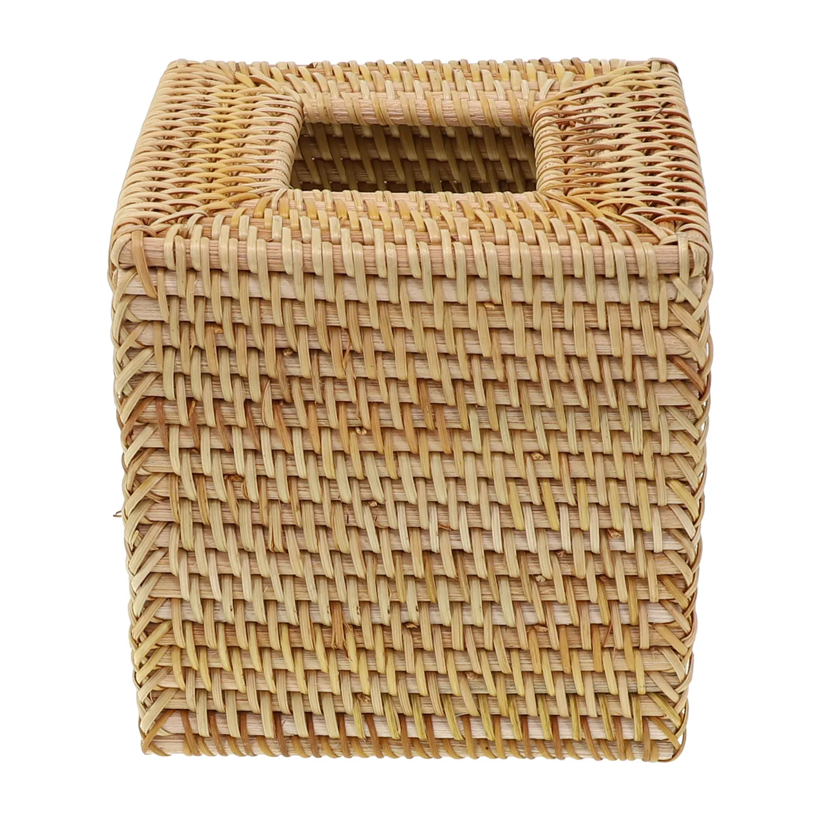 Colour Upgrades Hand Woven Wicker Tissue Holder Handmade Office Open Bottomed Holder Package Contents Part Name