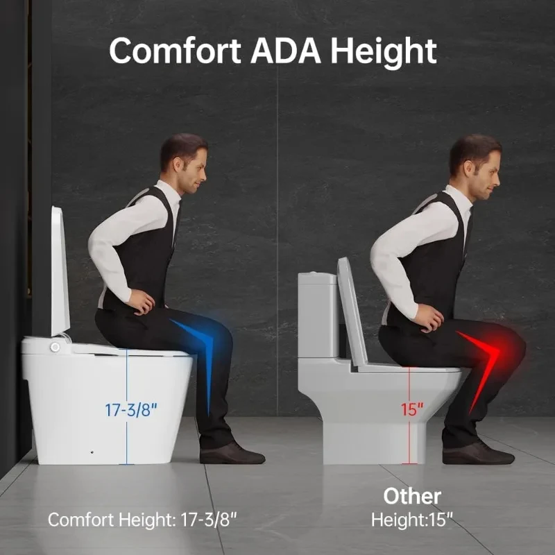 Intelligentes Toiletten bidet mit Wassertank eingebaut in automatischer Öffnung Verschluss abdeckung doppelte automatische Heizung erweitert integriert