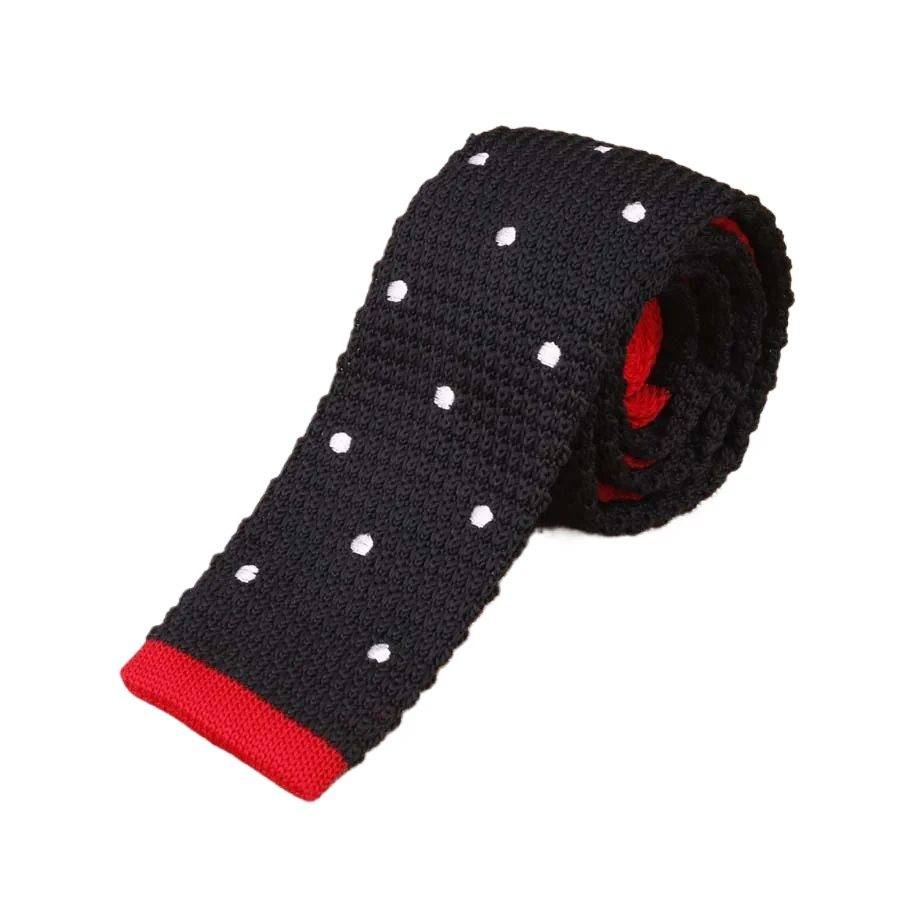 Men\'s Suits Knit Tie Plain Necktie For Wedding Party Tuxedo Casual Dots Woven Skinny Gravatas Cravats Accessories 25colors