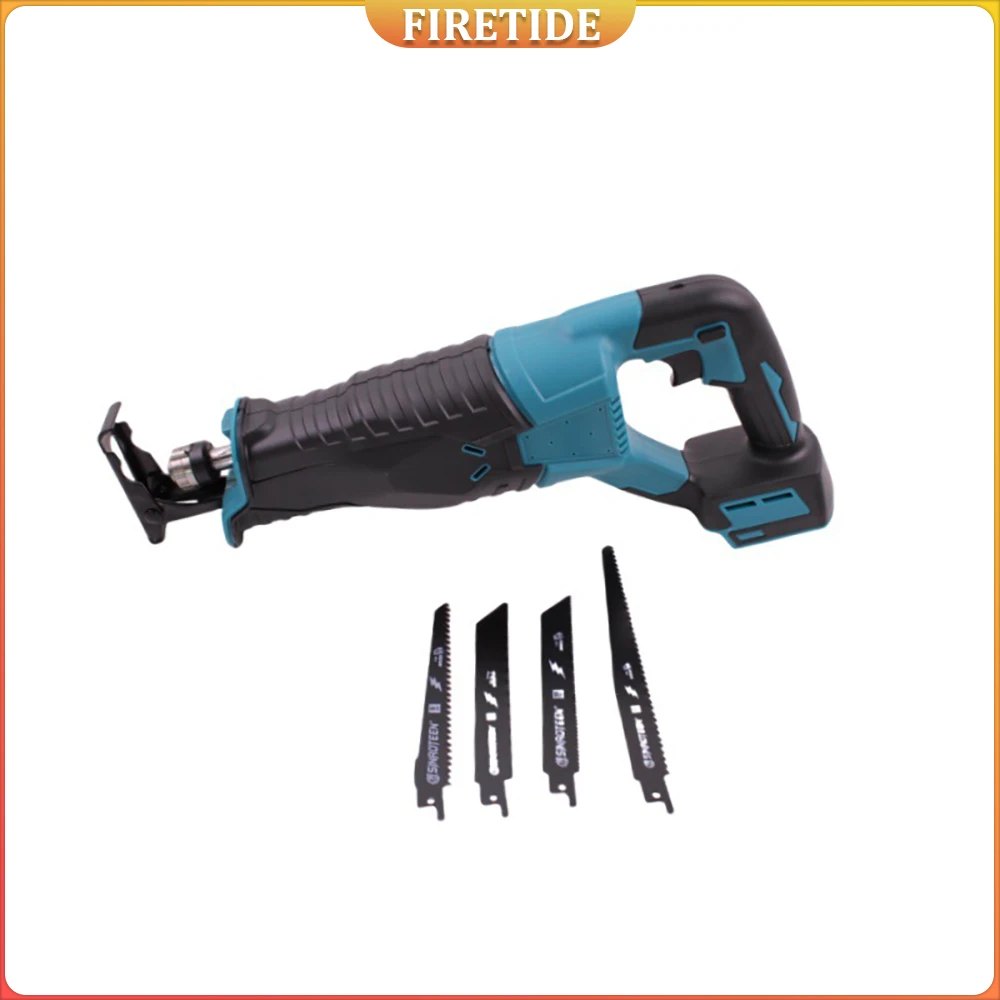 

Brushless Reciprocating Saw Reciprocating Saw Portable Cordless Power Tools With 4pcs Saw Blades For 20V18V Battery