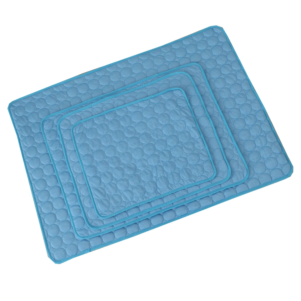 

Fabric Summer Mat Pet Feeding Mats for Dogs Square Cooling Pad Travel Paw Cushion