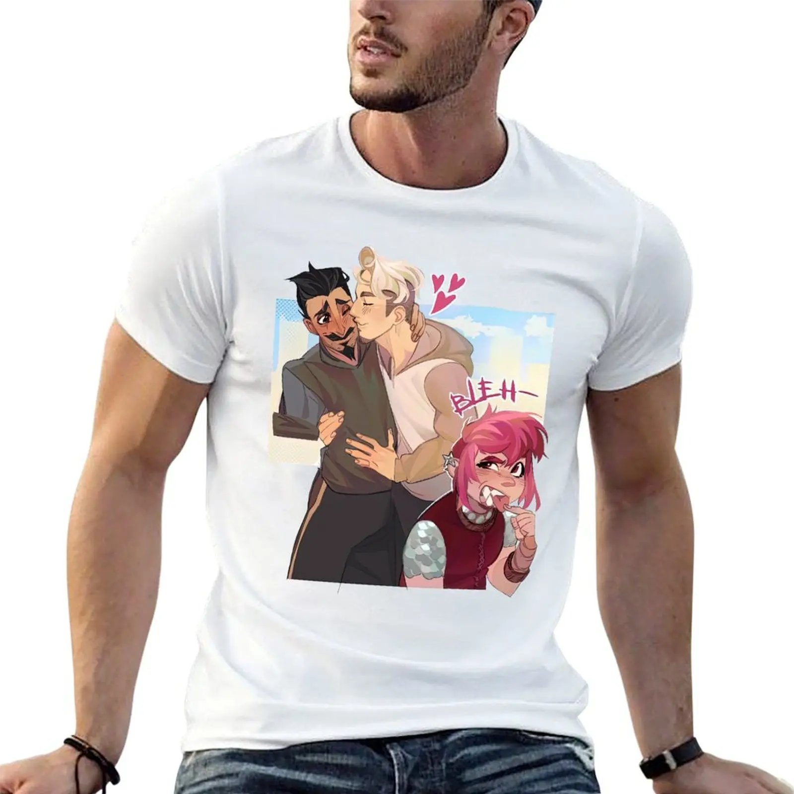 

Nimona love T-Shirt cotton t shirts man 100% t shirt man plain T-Shirt